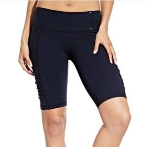 CALIA by Carrie Essential Ruched Bermuda Shorts SM